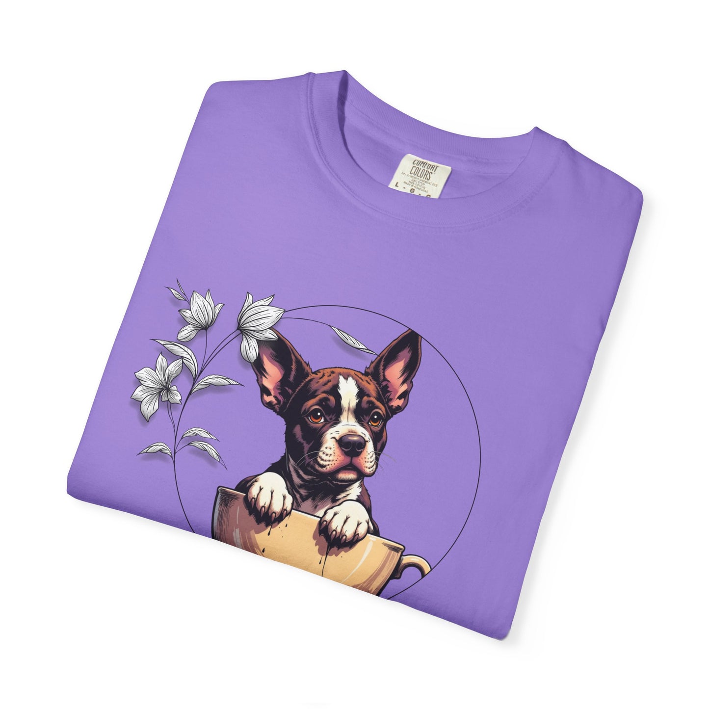 Coffee Pup Unisex Garment-Dyed T-shirt