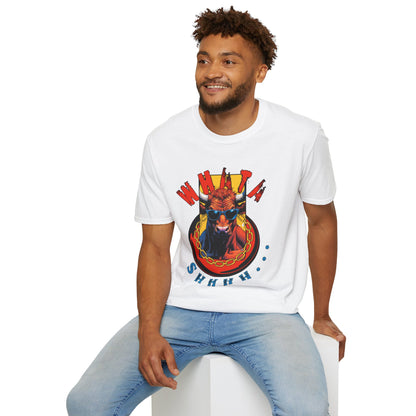 Funny Cow Graphic Unisex T-Shirt - 'Wata bull Shhhh...'