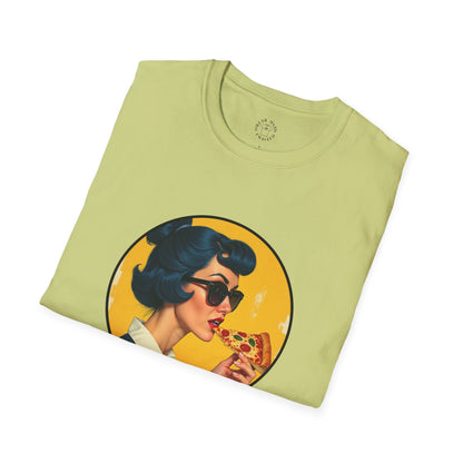 Cool Mama Unisex Softstyle T-Shirt - Retro Chic Pizza Lover Tee,mom