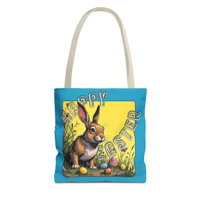 Happy Easter Tote Bag - Vibrant Bunny Design for Spring Celebrations, Easter bunny