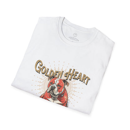 Golden Heart Bulldog Unisex Softstyle T-Shirt