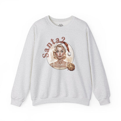 Funny Cookie Lover Sweatshirt - Retro Design - Santa? Christmas
