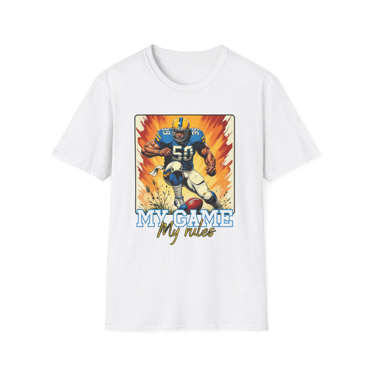 My Game My Rules Unisex Softstyle T-Shirt - Perfect for Sports Fans.sport