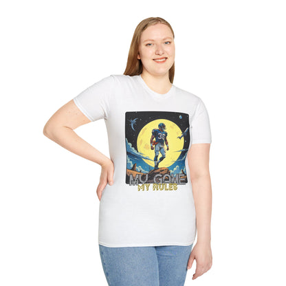 Men's Graphic T-Shirt - 'My Game My Rules' ,football, sport ,