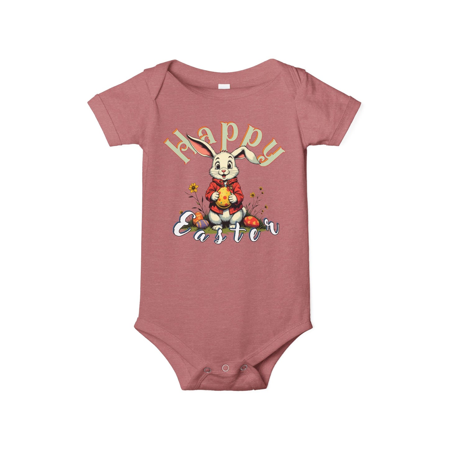 Happy Easter Infant Jersey One Piece,baby