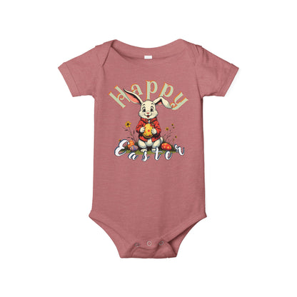 Happy Easter Infant Jersey One Piece,baby