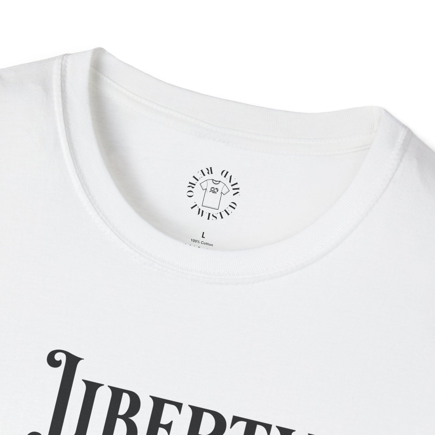 Liberty or Nothing Skull T-Shirt | Unisex Softstyle Tee for Independence Day & Patriotic Celebrations