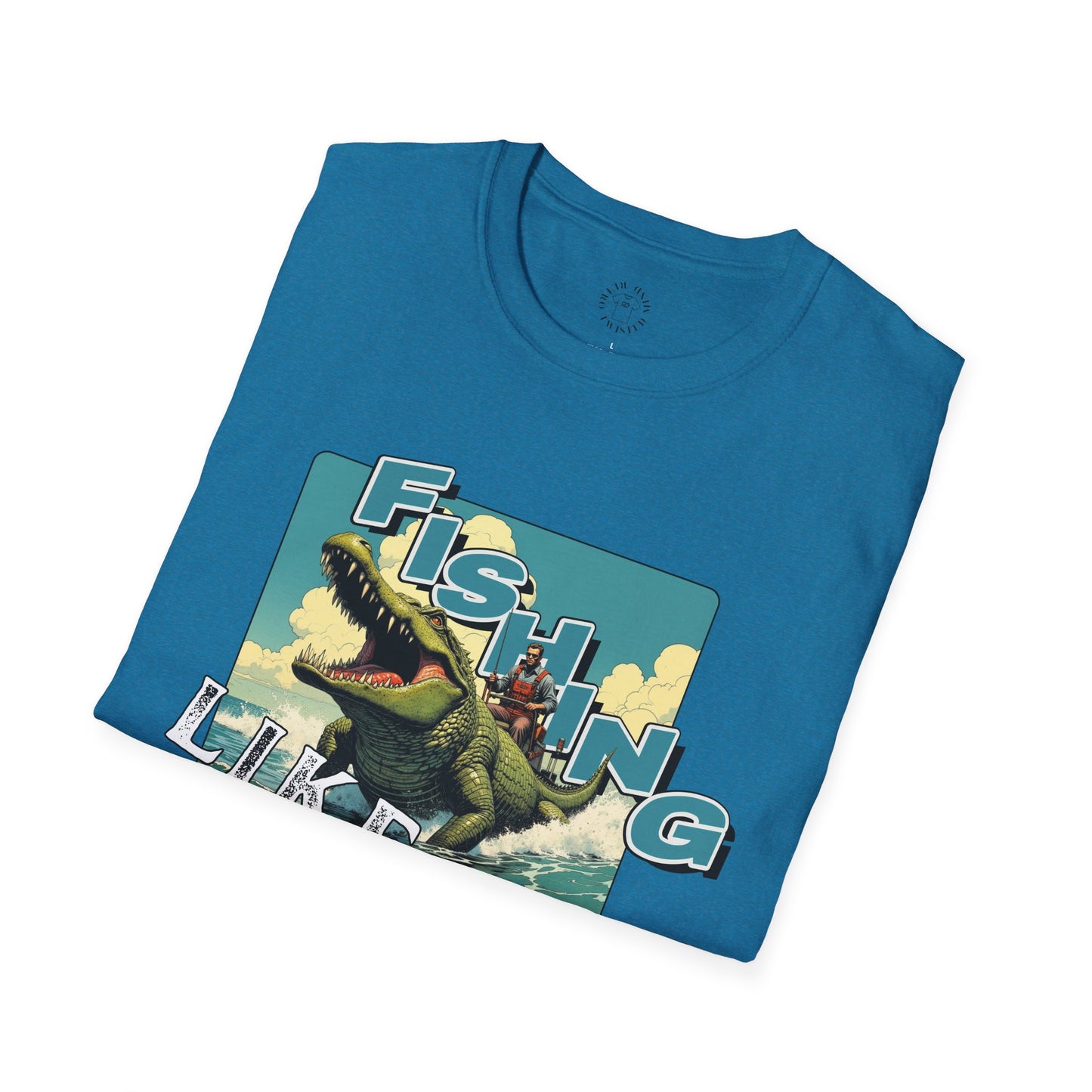 Fishing Like a Pro Unisex Softstyle T-Shirt - Perfect for Anglers & Outdoor Enthusiasts,gator