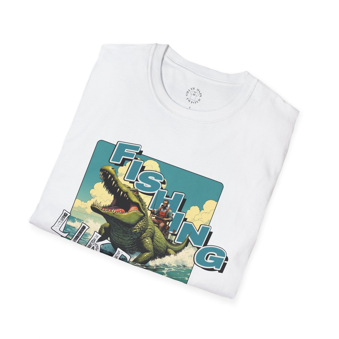 Fishing Like a Pro Unisex Softstyle T-Shirt - Perfect for Anglers & Outdoor Enthusiasts,gator