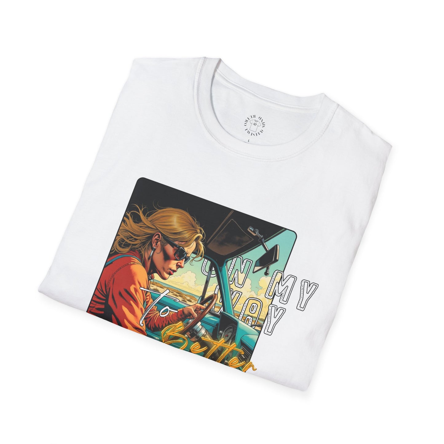 In My Element Graphic T-Shirt | Unisex Softstyle Tee,woman driving