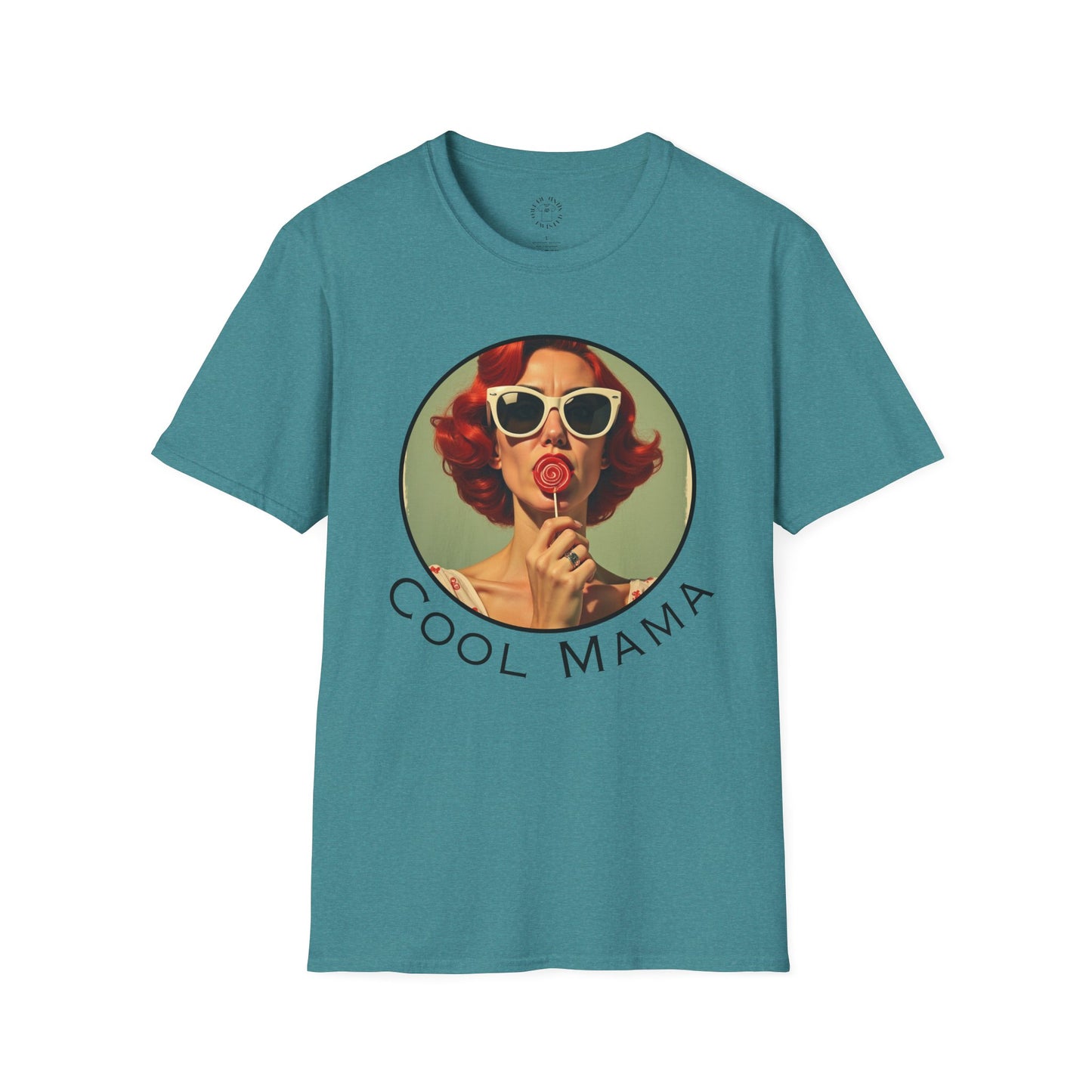 Cool Mama Vintage-Inspired Unisex T-Shirt | Softstyle Tee for Trendy Moms