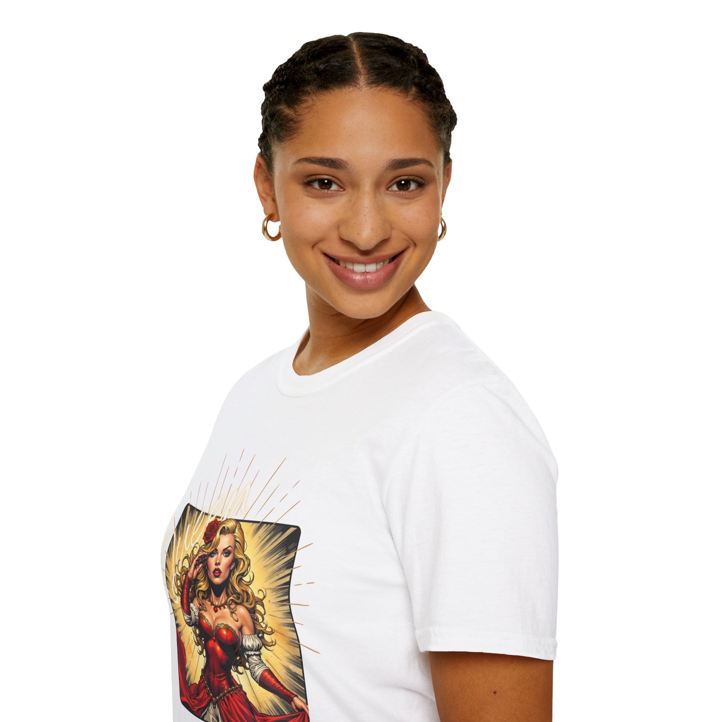 Empowered Women Unisex Softstyle T-Shirt - Bold & Confident Design, queen. girl