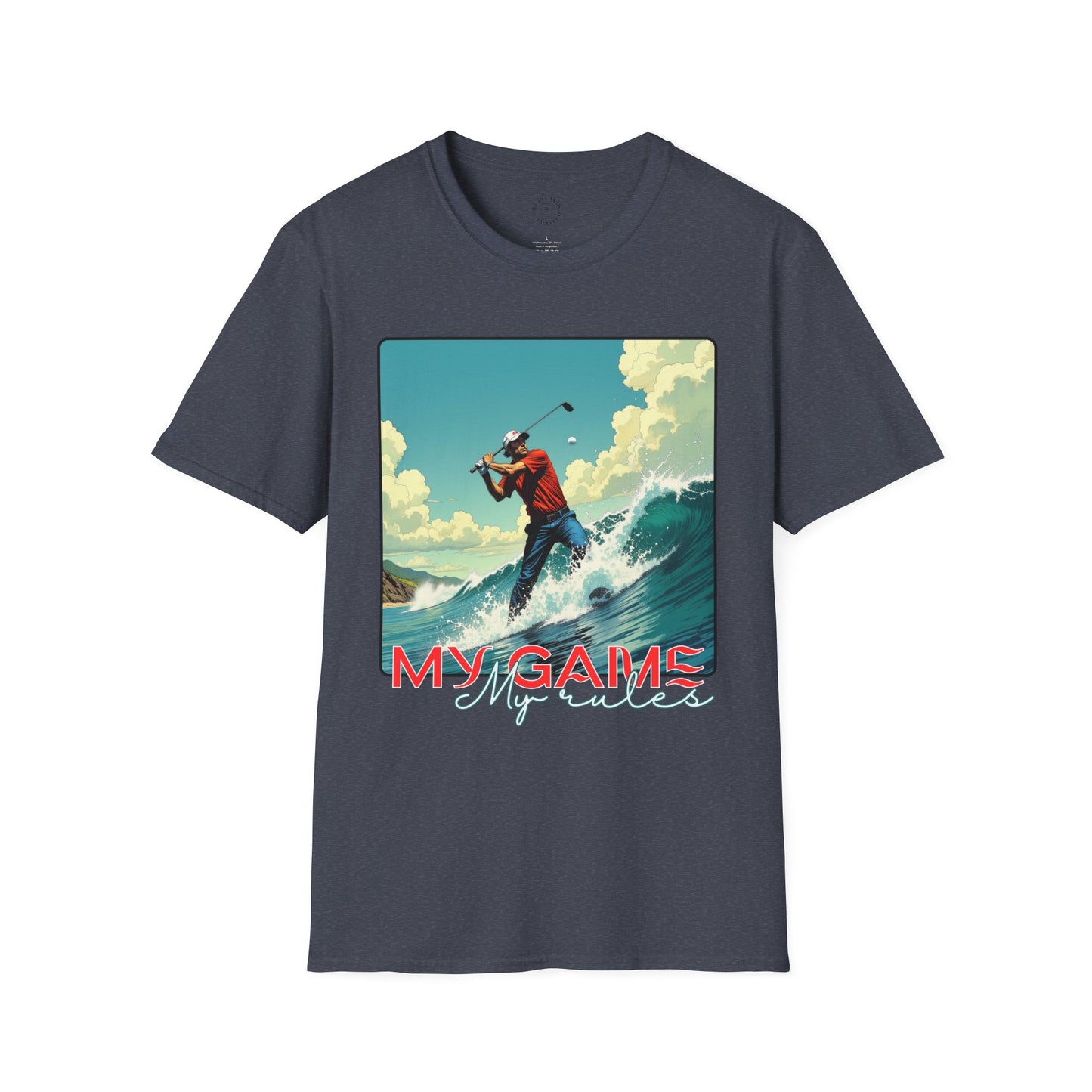 My Game Unisex Softstyle T-Shirt - Retro Golf Graphic Tee, golf, ocean,sport