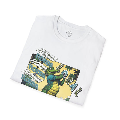 Florida Local Alligator Unisex Softstyle T-Shirt,golf,sport,florida
