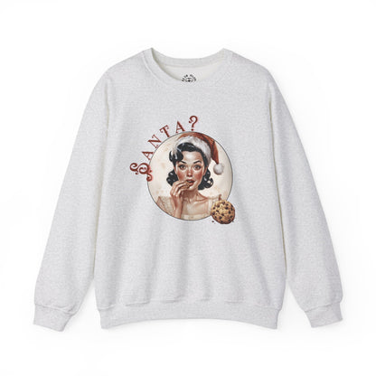 Funny Cookie Lover Sweatshirt - Retro Design - Santa? Christmas