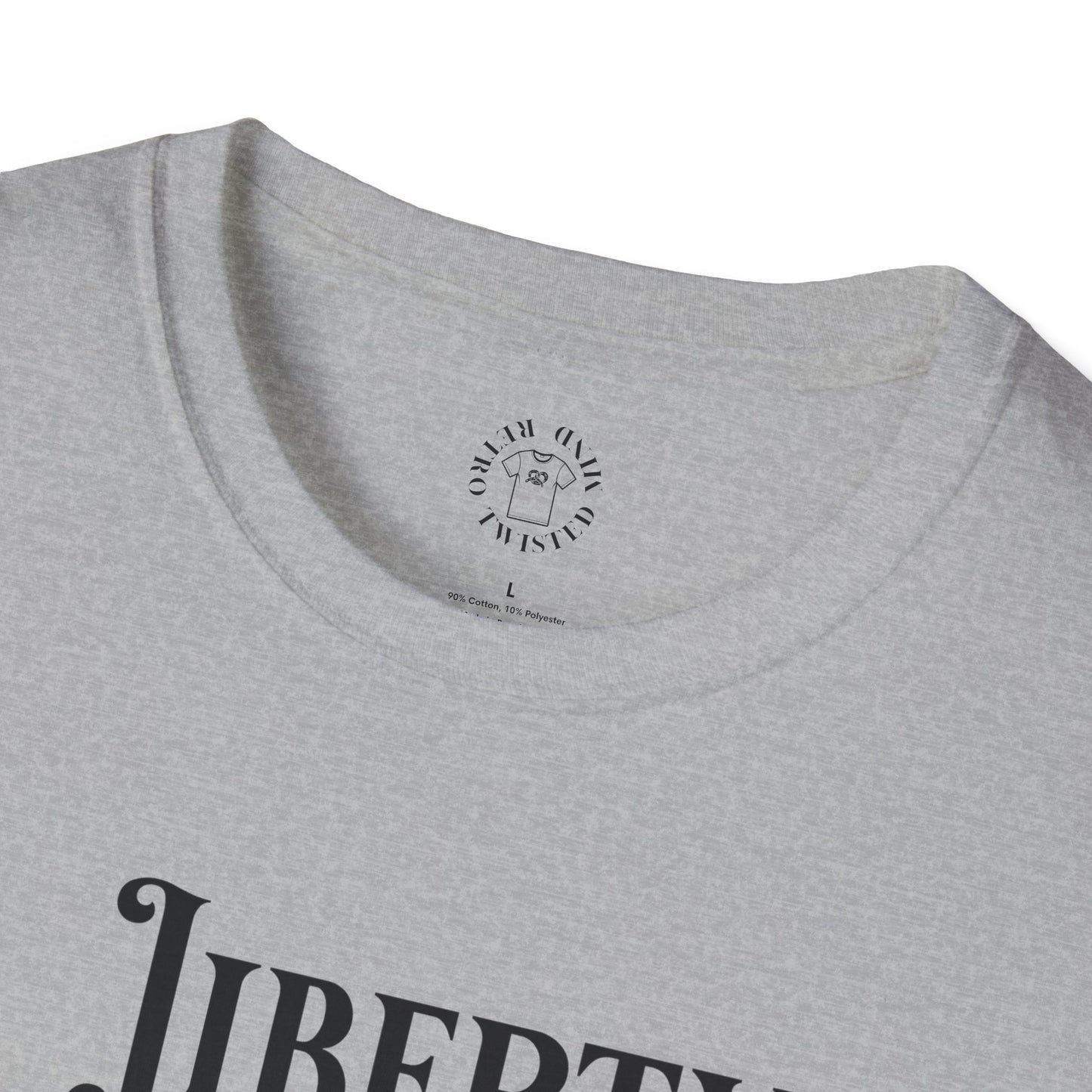 Liberty or Nothing Skull T-Shirt | Unisex Softstyle Tee for Independence Day & Patriotic Celebrations