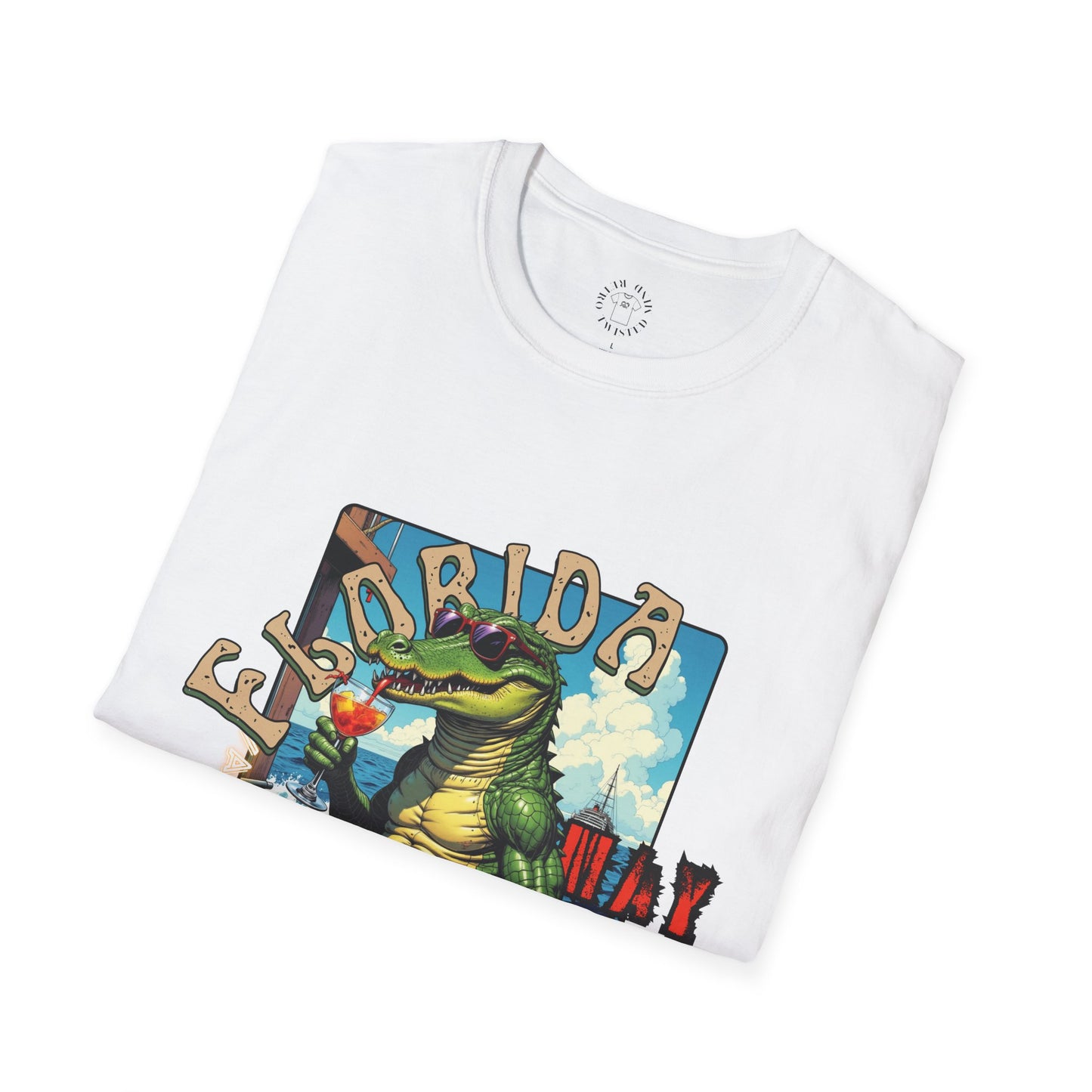 Florida Alligator Unisex Softstyle T-Shirt - Retro Vibe Casual Tee,vacation ,florida,