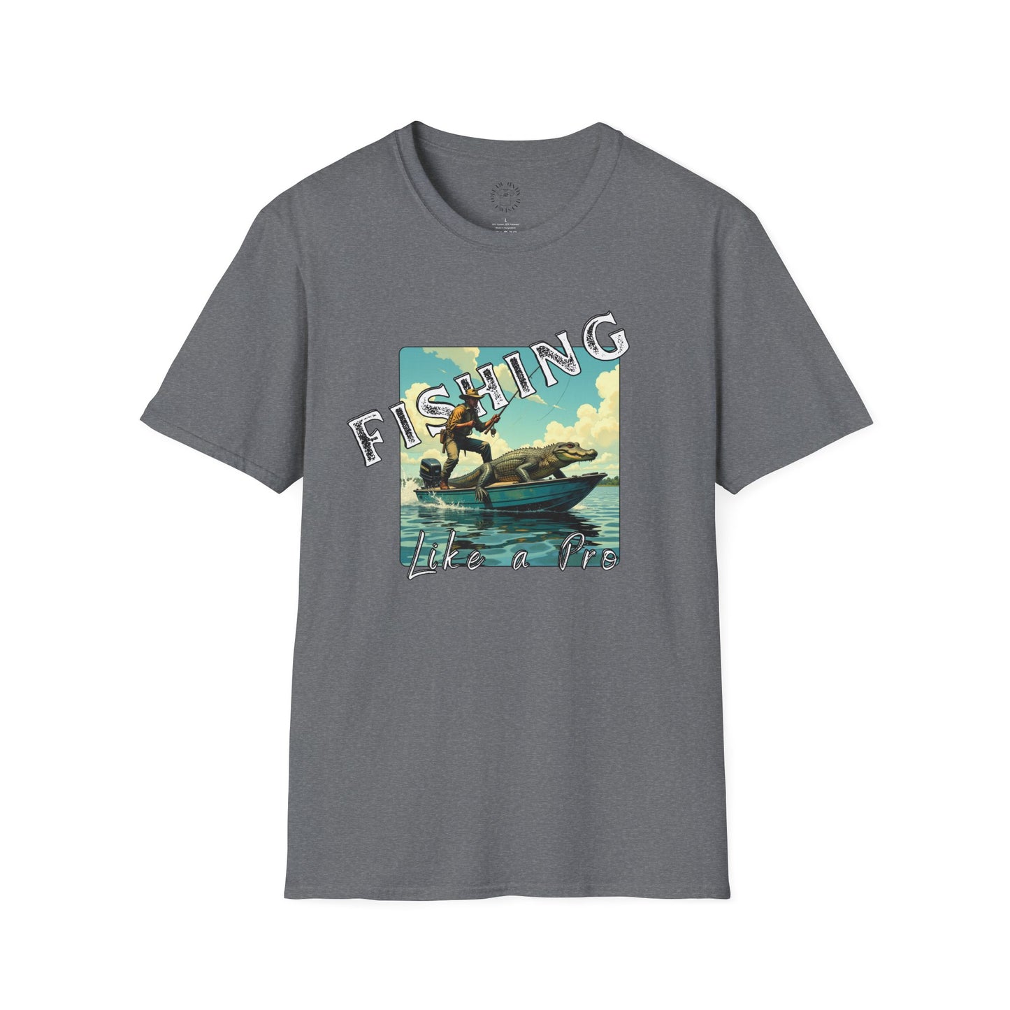 Fishing Like a Pro Unisex Softstyle T-Shirt - Perfect Gift for Anglers,gator,sport