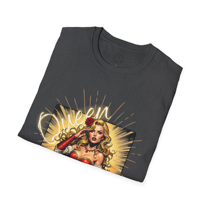 Empowered Women Unisex Softstyle T-Shirt - Bold & Confident Design, queen. girl