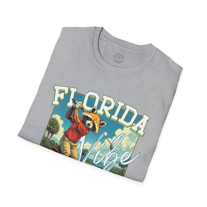 Florida Vibe Unisex Softstyle T-Shirt | Relaxed Fit Graphic Tee for Casual Days, Summer and Travel,florida,sport,golf