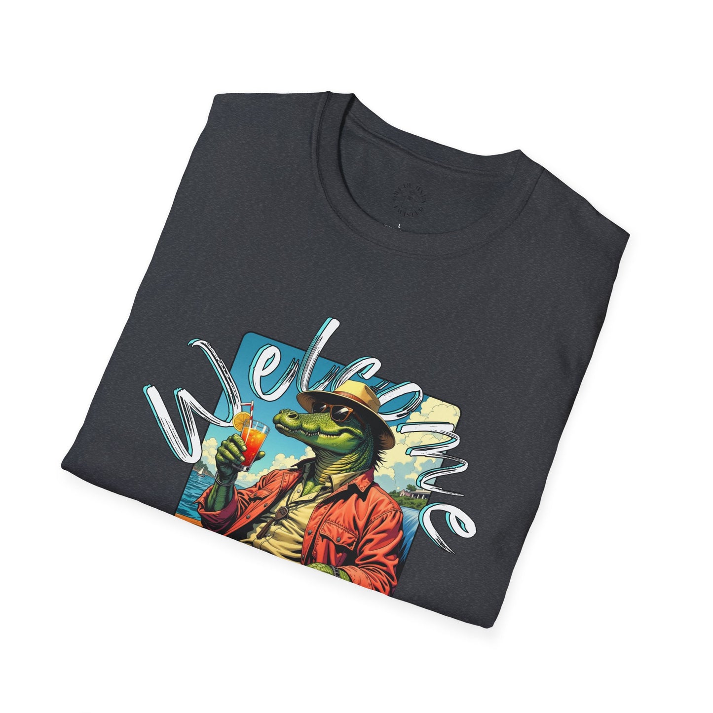 Welcome to Florida Graphic Unisex Softstyle T-Shirt, florida,gator