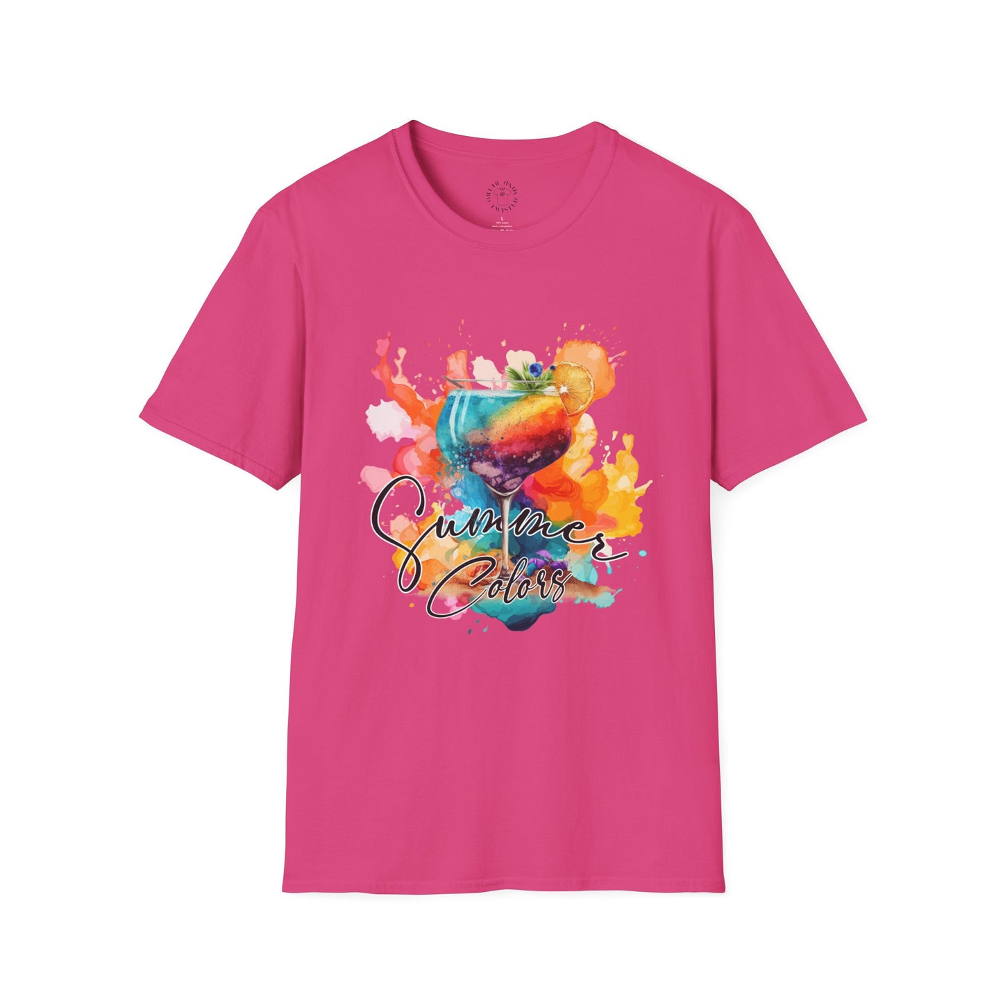 Colorful Artistic T-Shirt with Inspirational Design, Unisex Softstyle Tee, Gift for Art Lovers, Casual Wear, Birthday Gift Idea