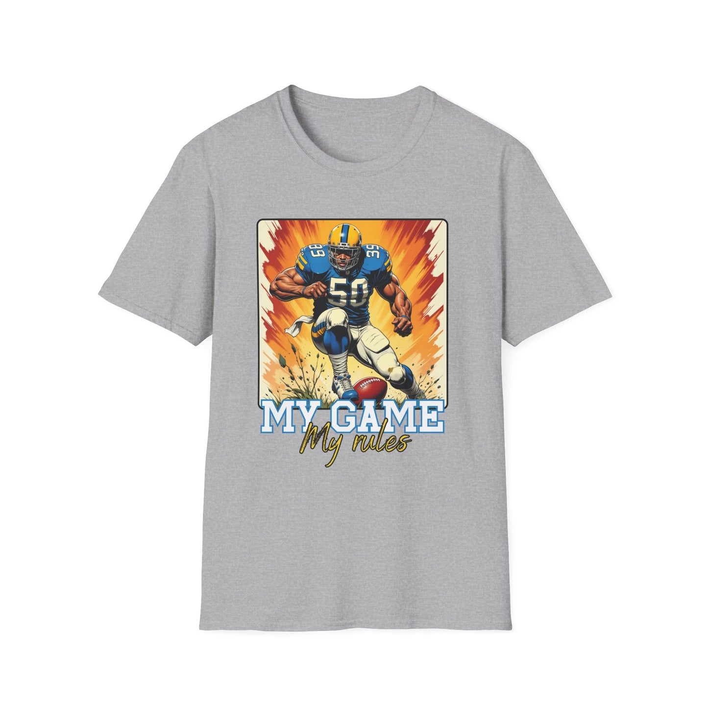 My Game My Rules Unisex Softstyle T-Shirt - Perfect for Sports Fans.sport