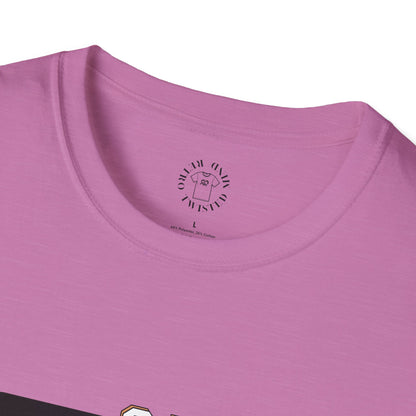 Vintage-Inspired Unisex Softstyle T-Shirt - 'On My Way to Better Life'woman driving,twisted