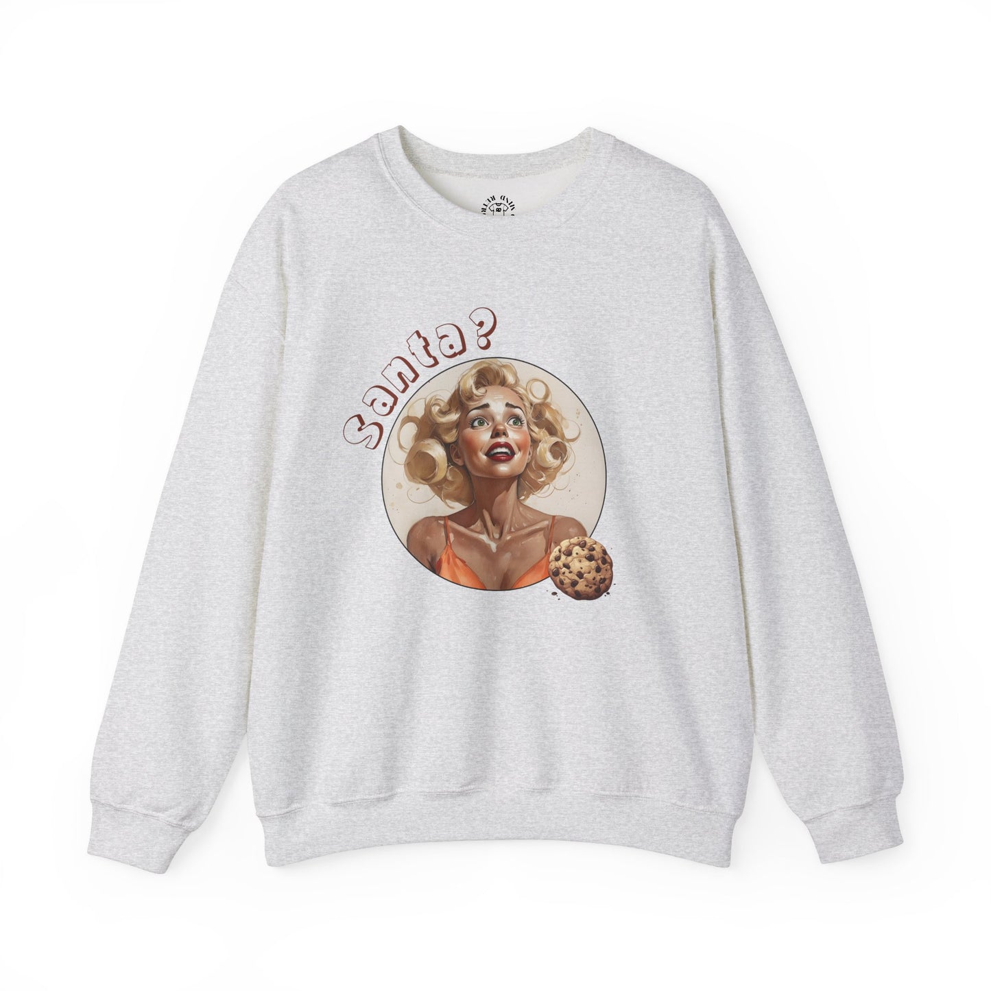 Funny Cookie Lover Sweatshirt - Retro Design - Santa? Christmas