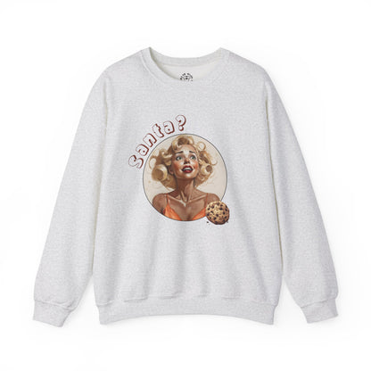 Funny Cookie Lover Sweatshirt - Retro Design - Santa? Christmas