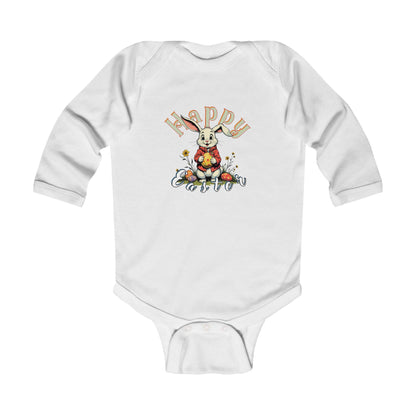 Happy Easter Infant Long Sleeve Bodysuit | Cute Spring Outfit for Babies,kids