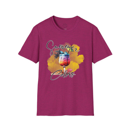 Summer Colors T-Shirt, Unisex Tee for Beach Days, Vacation Style, Summer Outing, Travel Shirt, Gift for Him/Her