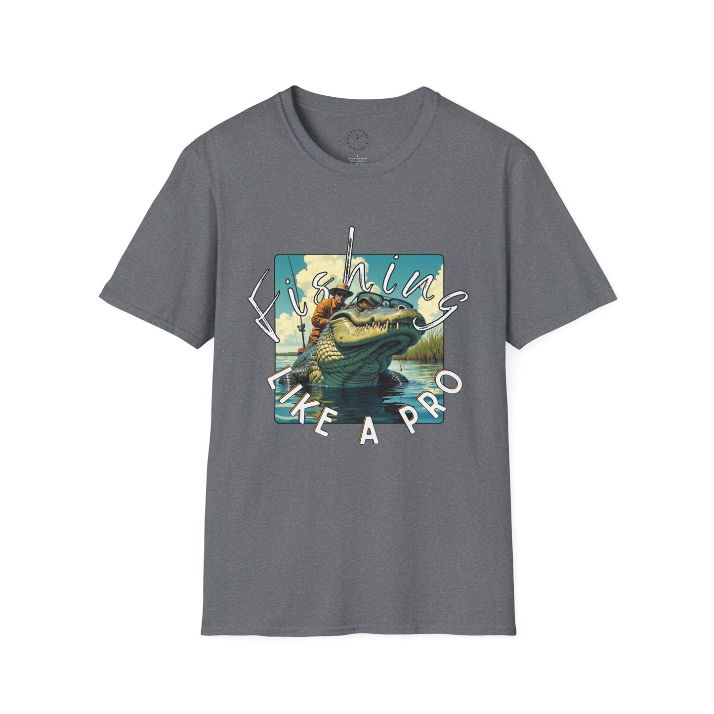 Fishing Like a Pro Unisex Softstyle T-Shirt,gator