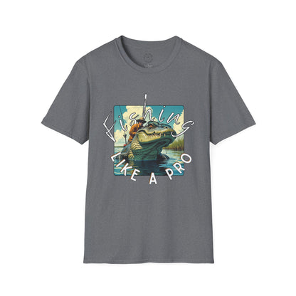 Fishing Like a Pro Unisex Softstyle T-Shirt,gator