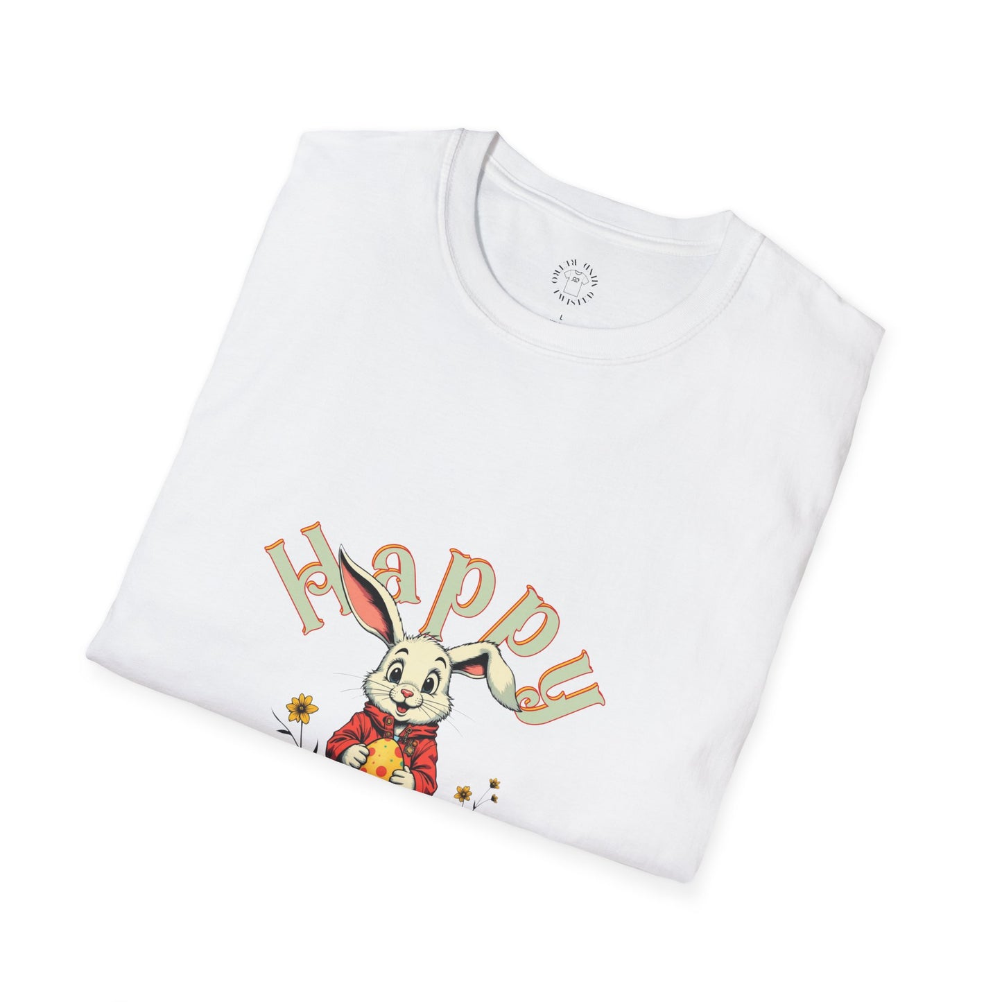 Happy Easter Unisex Softstyle T-shirt - Spring Celebration Tee,easter bunny