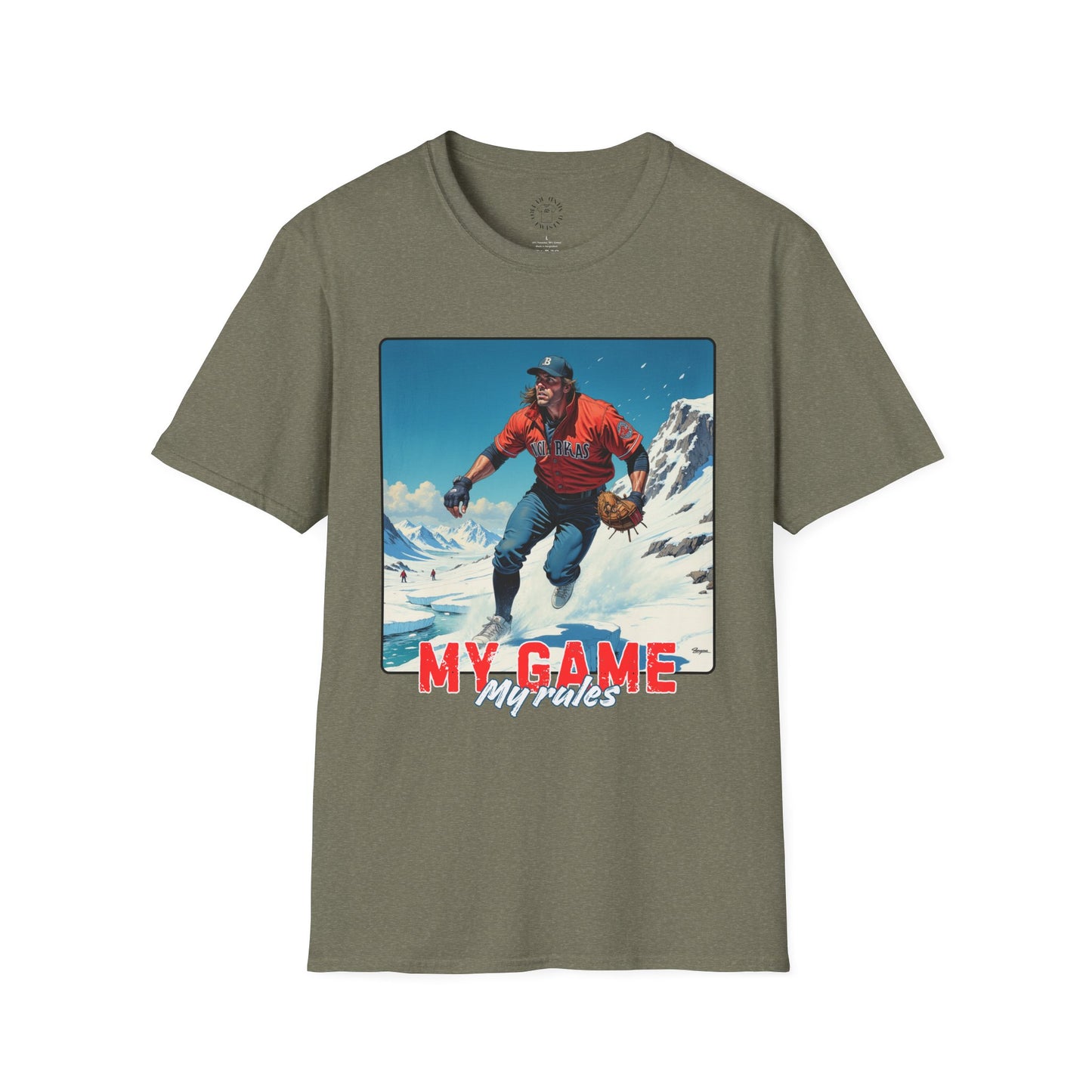 My Game My Rules Unisex Softstyle T-Shirt - Casual Fashion for Sports Lovers,sport , baseball,