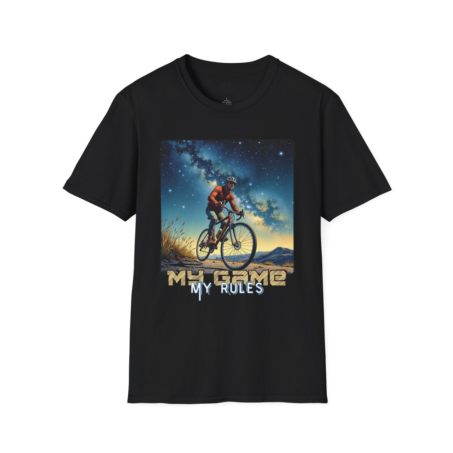 Cycling Adventure Unisex Softstyle T-Shirt - My Game My Rules, cycling ,sport