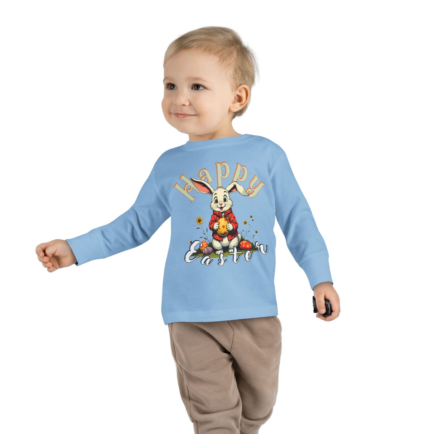 Happy Easter Toddler Long Sleeve Tee,baby