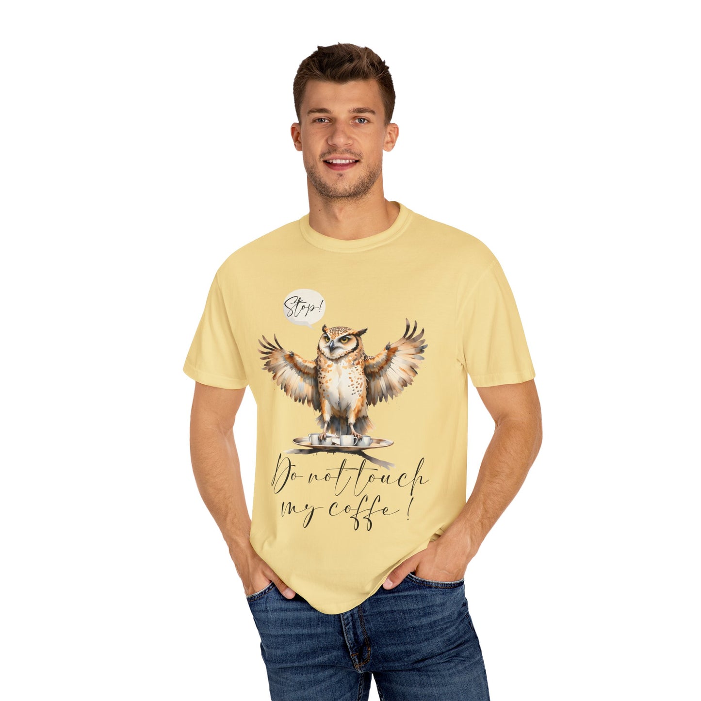 Owl “Do Not Touch My Coffee” Graphic T-Shirt