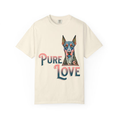 Pure Love Unisex Garment-Dyed T-Shirt - Dog Lovers Tee