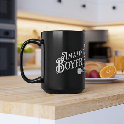 Amazing Boyfriend, Golf, Valentine's  day gift for him .Black Mug