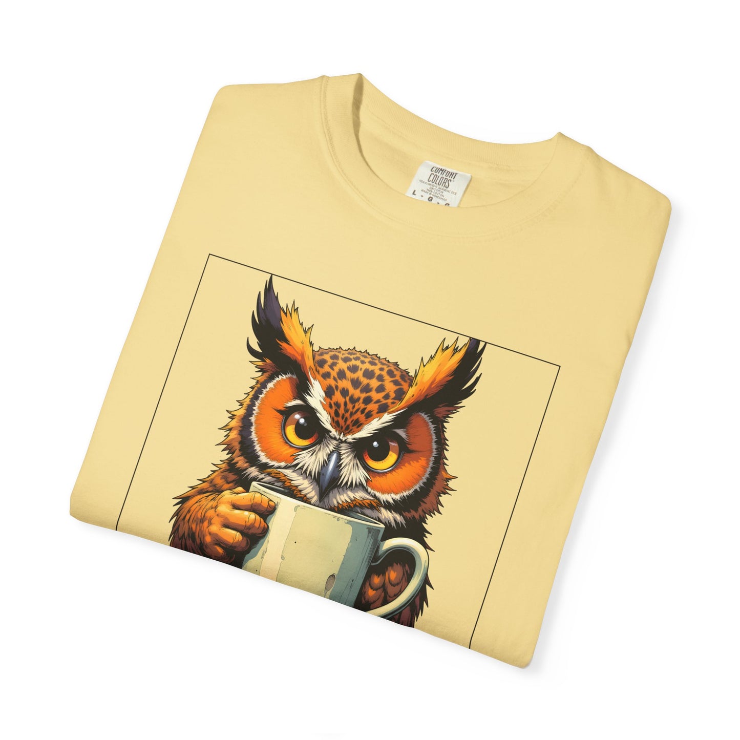 Coffee Owl T‑Shirt - "Touch My Coffee and You'll Need a New Hand" Graphic Tee