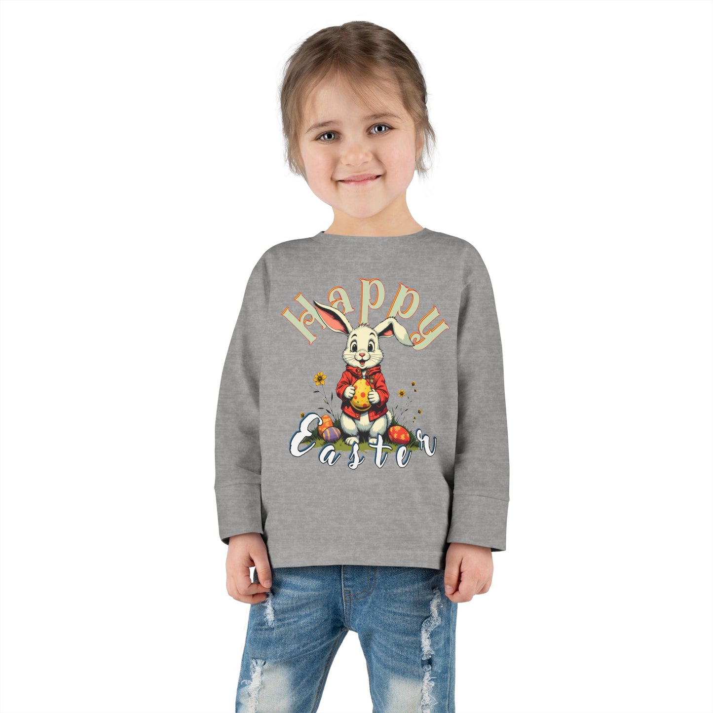 Happy Easter Toddler Long Sleeve Tee,baby