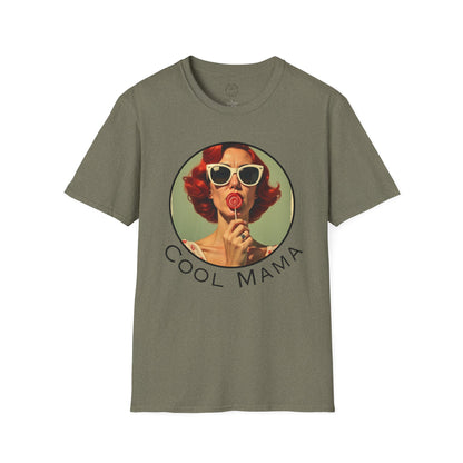 Cool Mama Vintage-Inspired Unisex T-Shirt | Softstyle Tee for Trendy Moms