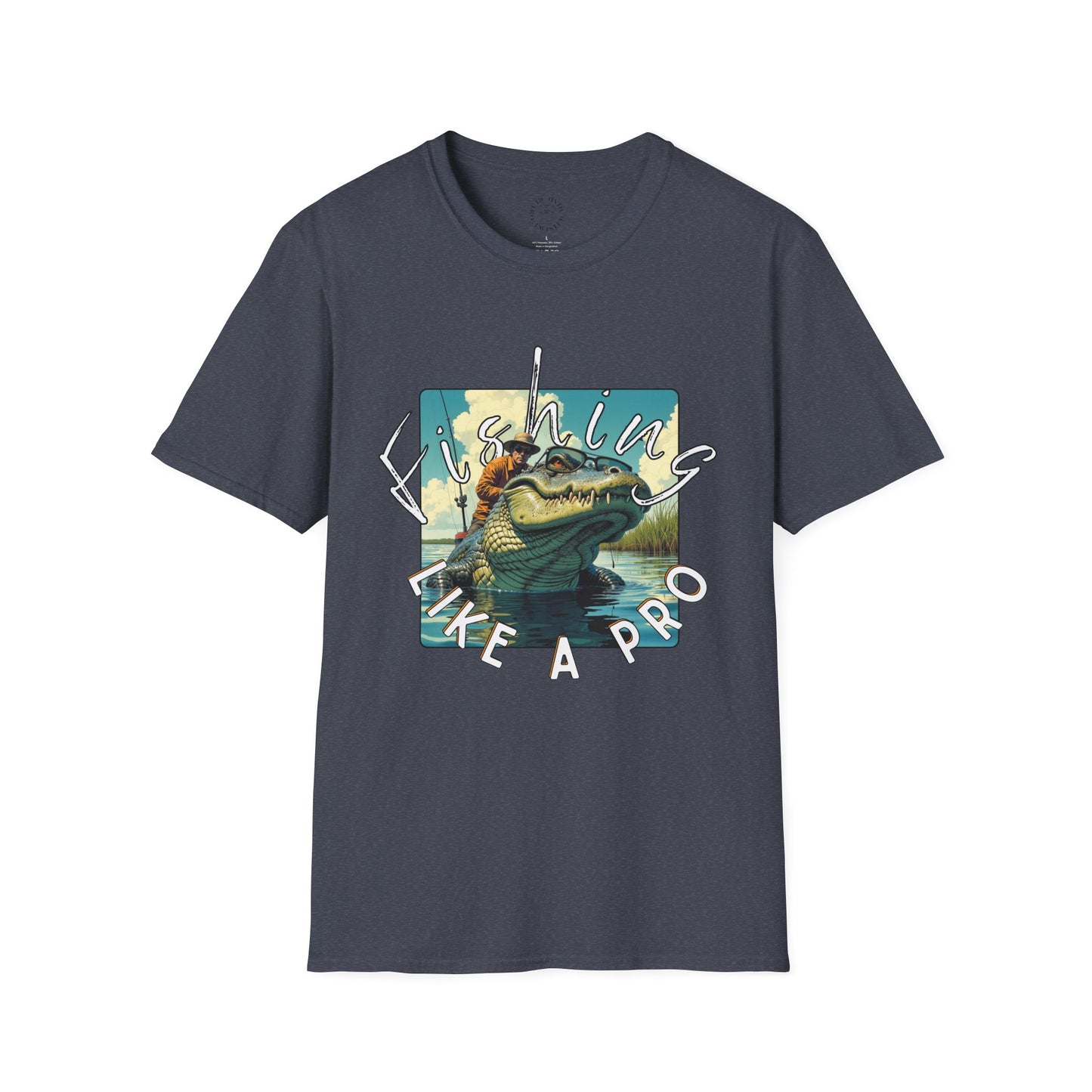 Fishing Like a Pro Unisex Softstyle T-Shirt,gator