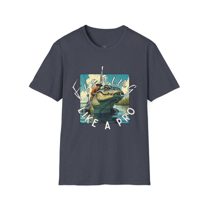 Fishing Like a Pro Unisex Softstyle T-Shirt,gator