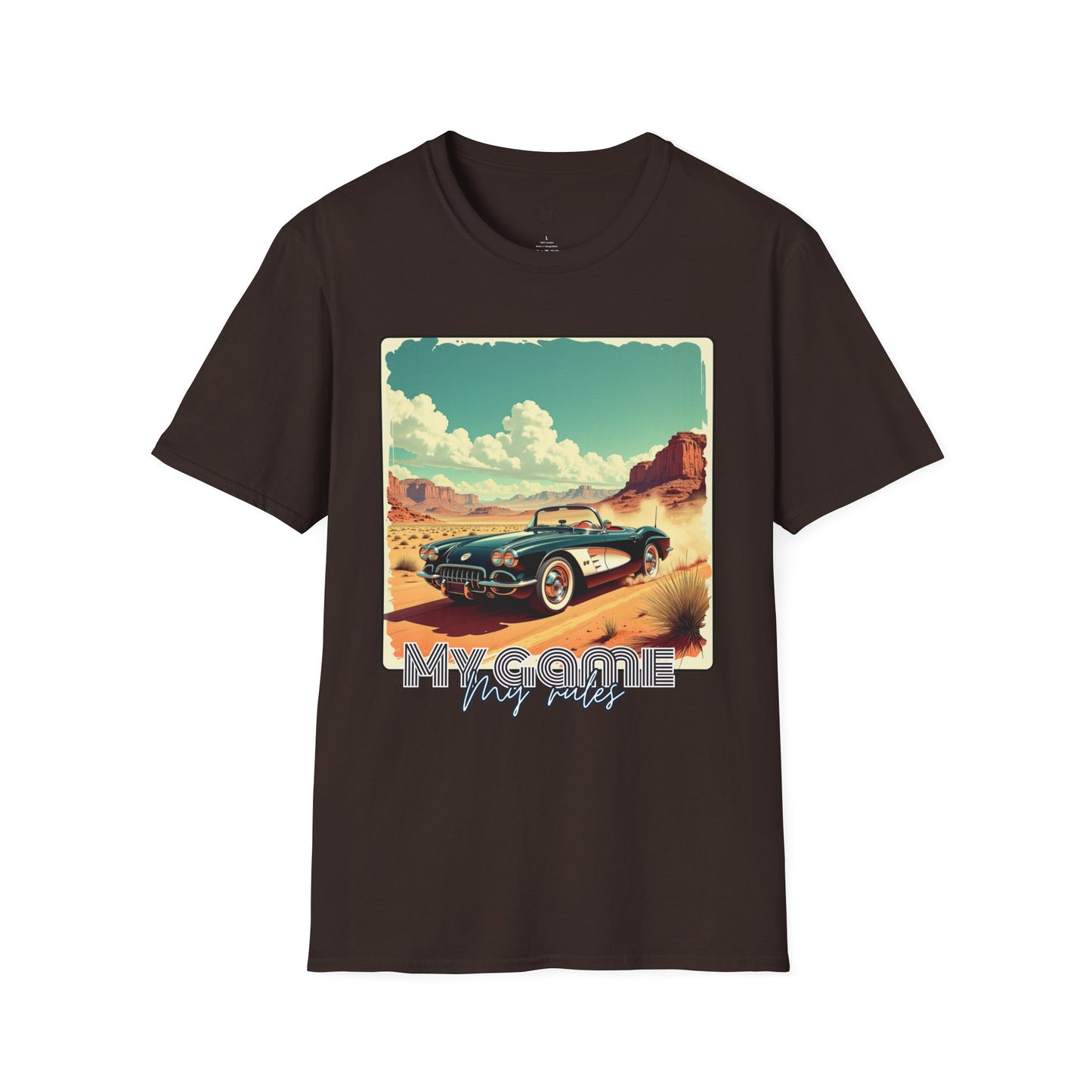 Vintage Car Graphic Unisex Softstyle T-Shirt - Perfect for Road Trip Lovers ,sport,car