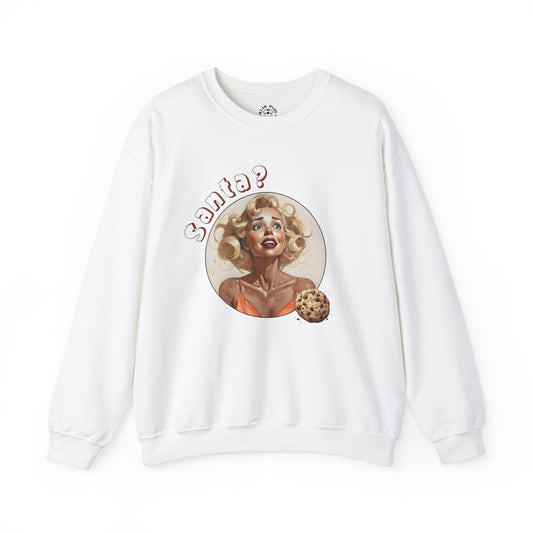 Funny Cookie Lover Sweatshirt - Retro Design - Santa? Christmas