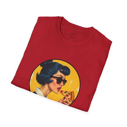Cool Mama Unisex Softstyle T-Shirt - Retro Chic Pizza Lover Tee,mom
