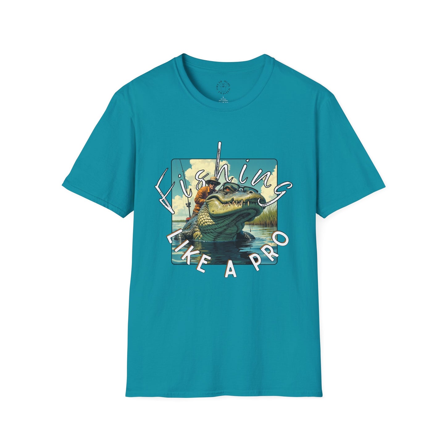Fishing Like a Pro Unisex Softstyle T-Shirt,gator